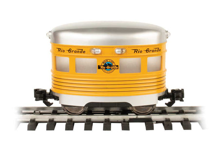 Eggliner - Standard DC -- Denver & Rio Grande Western (Aspen Gold, silver, 4 Stripe)-2
