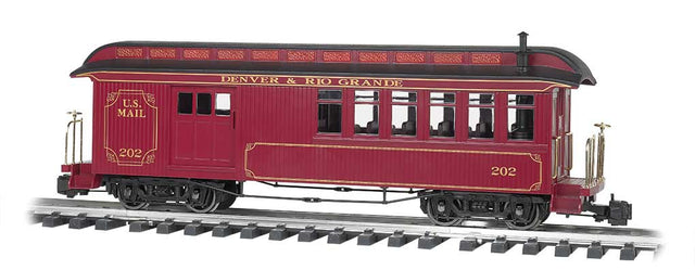 Wood Combine - Ready to Run -- Denver & Rio Grande Western 202 (red)