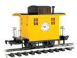 Wood Cupola Caboose - Ready to Run - Li'l Big Haulers -- Short Line Railroad (yellow, black)