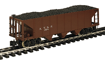 3-Bay Steel Hopper - Ready to Run -- Atchison, Topeka & Santa Fe