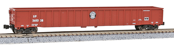3564 60' Gondola - Ready to Run -- Southern Pacific #365038  (Boxcar Red, Lines Logo)