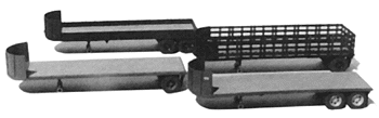 32' Round Nose Single Axle -- Flat Bed Trailer