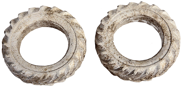 Large Tractor Tire -- Unpainted pkg(2)