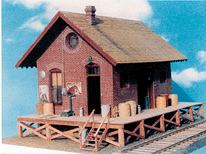 Brick Freight House -- 7 x 4-1/4"