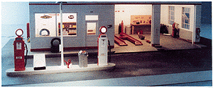 1940s Service Station Interior
