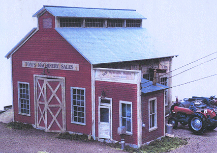 Tom's Machinery Sales - Kit (Laser-Cut Wood) -- 9-1/2 x 8-3/8"  24.1 x 21.3cm