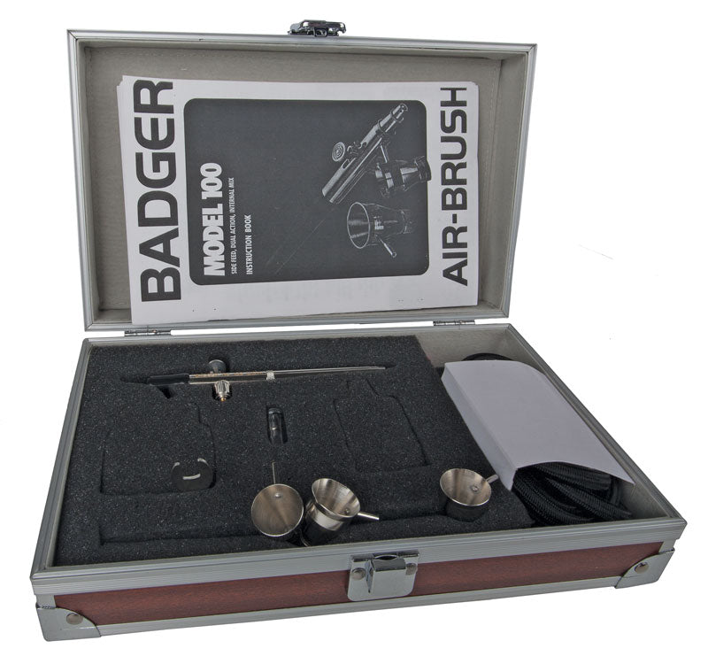 Model 100 Gravity-Feed Airbrush w/Case -- Fine/Medium Head