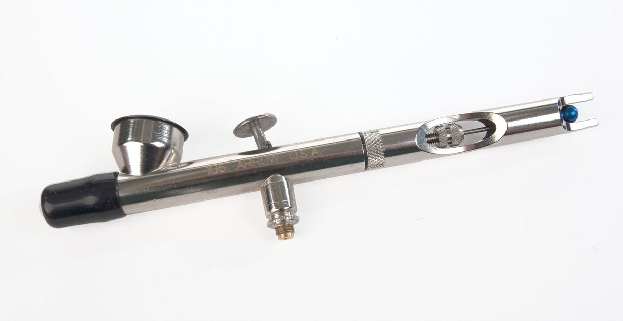 Patriot Arrow Airbrush Only -- Dual Action, Gravity Feed, Internal Mix, 1/16oz Color Cup