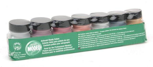Modelflex West Coast Railroad Colors - Paint Set #2 -- Includes: SP (7 Colors)