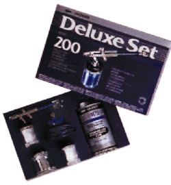 Airbrushes -- Model 200 Airbrush Basic Set - Large, Bottom Feed