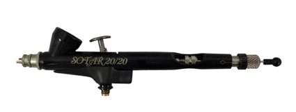 SOTAR V Airbrush -- .3 to 1"  .76 to 2.54cm Spray Pattern, 1/8oz  4.25ml Color Cup