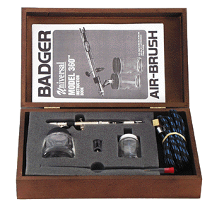 Airbrushes -- Universal w/Classic Wooden Storage Case