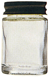 Glass Airbrush Jar and Cover -- 3/4oz  21.3g, Fits Badger Model 150, 155, 175, 200, 250, 350 and 360 Airbrus