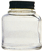 Glass Airbrush Jar and Cover -- 2oz  60ml for Model 200, 250, 350 and 150 Airbrushes