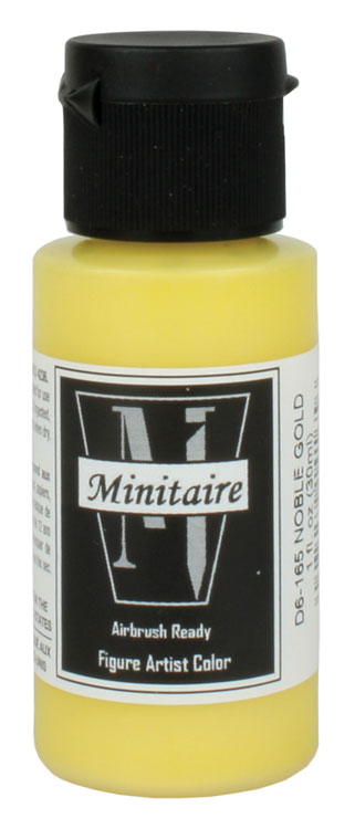 Acrylic Airbrush-Ready Color - Minitaire -- Metallic Noble Gold 1oz  30ml