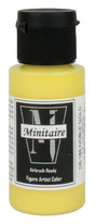 Acrylic Airbrush-Ready Color - Minitaire -- Metallic Noble Gold 1oz  30ml