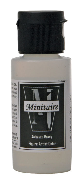 Acrylic Airbrush-Ready Color - Minitaire -- Clear Satin - 1oz  29.6mL