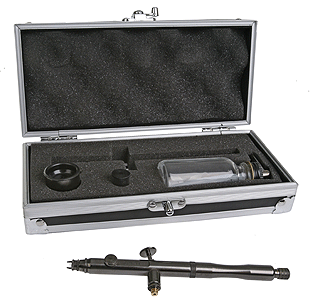 Spirit Renegade Airbrush, Side Feed-Cup/Jar, Dual Action -- HairLine 1", .21mm Paint Tip, 6 Degree Linear Air Flow Angle
