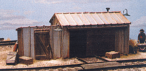 Trackside Shed -- 2 x 4"