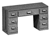 Seven-Drawer Desk