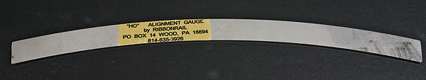 10" Curved Track Alignment Gauge -- 18" Radius