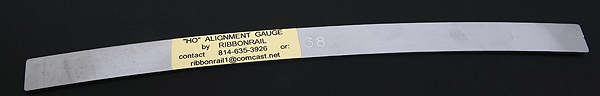 38" Radius Curved 10" Track Alignment Gauge -- 38" Radius