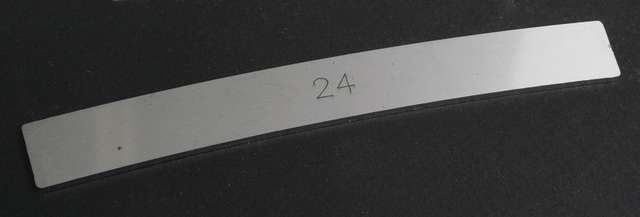 5" Curved Track Alignment Gauge -- 24" Radius