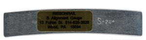 5" Track Alignment Gauges - Curved -- 24" Radius