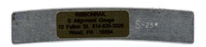 5" Track Alignment Gauges - Curved -- 25" Radius