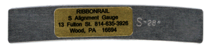 5" Track Alignment Gauges - Curved -- 28" Radius
