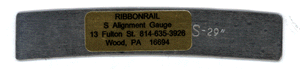 5" Track Alignment Gauges - Curved -- 29" Radius