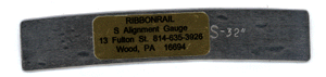 5" Track Alignment Gauges - Curved -- 32" Radius