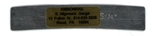 5" Track Alignment Gauges - Curved -- 34" Radius