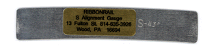 5" Track Alignment Gauges - Curved -- 43" Radius