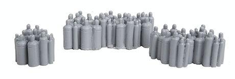 Acetylene Tank Cluster -- Unpainted - 3 Groupings