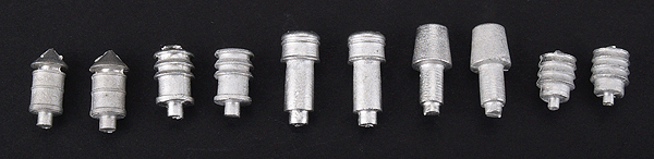 Small Roof Vents -- Unpainted Metal Castings pkg(10)-1