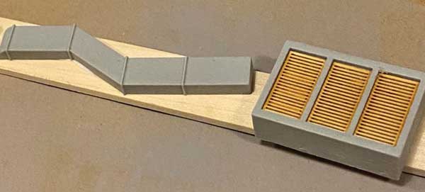 Ductwork: Version 1 (Unpainted Resin Castings) -- Rectangular Ducts, Vents, Air Conditioner Unit