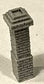 Decorative Square Brick Chimney -- Unpainted Cast Resin 1-5/16" 3.3cm Tall pkg(3)