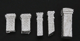 Assorted Brick Chimneys -- Unpainted Metal Castings pkg(5)-1