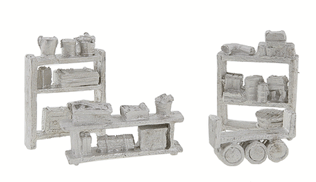 Assorted Shelving & Storage -- Unpainted