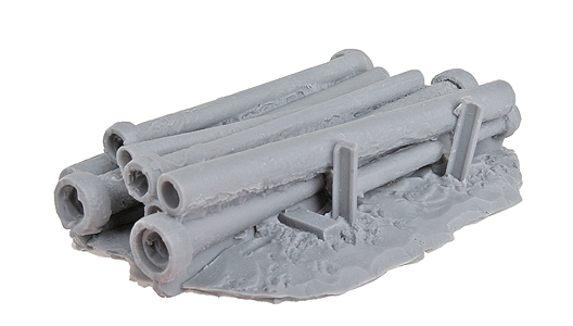 Rusted Pipe Stack - Kit -- Unpainted