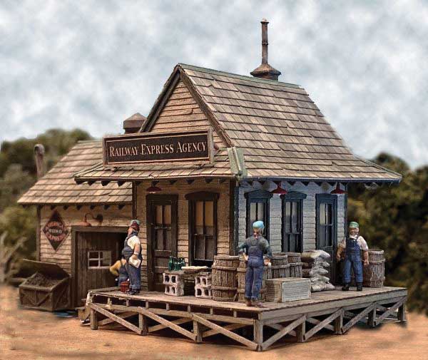 REA Depot at Cranberry -- Laser-Cut Wood Kit-1