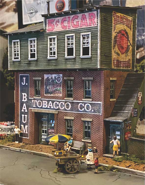 J. Baum Tobacco -- Laser-Cut Wood Kit - 6 x 3"  15.2 x 7.6cm