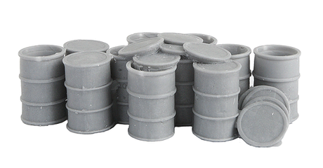 55-Gallon Drums w/Open Tops -- Unpainted