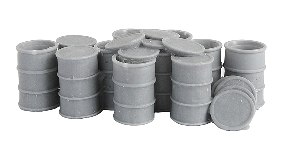 55-Gallon Drums w/Open Tops -- Unpainted