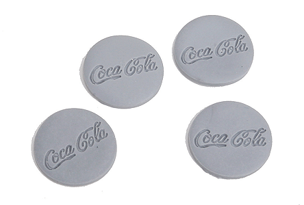 Button-Style Soda Sign -- Unpainted pkg(4)