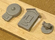 Assorted Fire Alarms -- Unpainted Resin Castings, 3 Styles