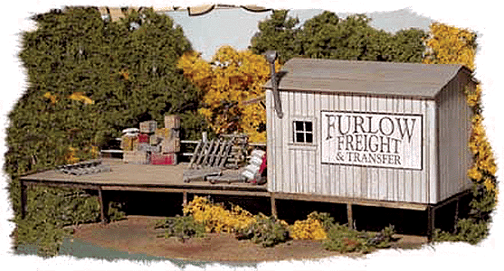 Furlow Freight & Transfer -- Laser-Cut Wood Kit - 6 x 2-1/2"  15.2 x 6.4cm