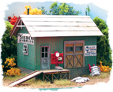 H.J. Simpson Feed & Seed -- Laser-Cut Wood Kit - 3-1/2 x 2-1/2"  8.9 x 6.4cm