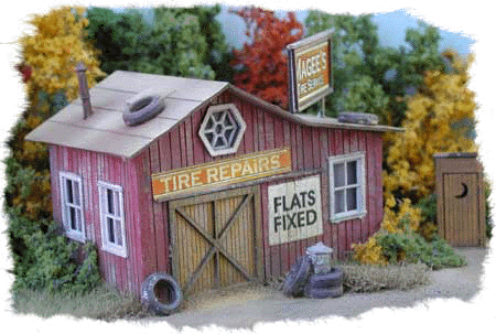 Magee's Tire Service -- Laser-Cut Wood Kit - 3-1/4 x 2"  8.3 x 5.1cm